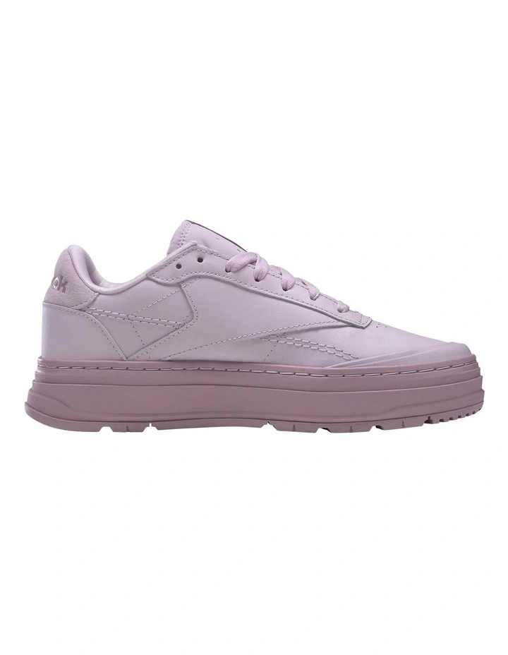 Reebok Club C Double Geo Sneaker In Purple 1 Reebok Club C Double Geo Sneaker In Purple