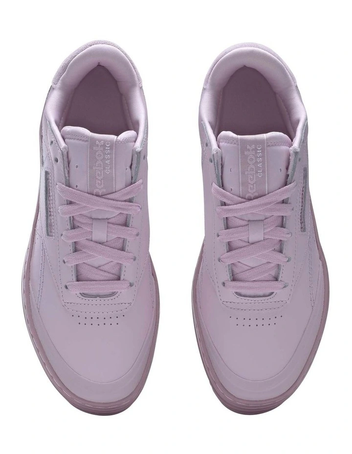 Reebok Club C Double Geo Sneaker In Purple 2 Reebok Club C Double Geo Sneaker In Purple - Image 2