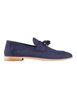 Carlo Nubuck Loafers In Blue