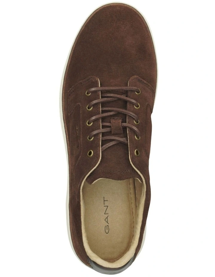 Gant San Prep Twill Suede Sneaker In Dark Brown 2 Gant San Prep Twill Suede Sneaker In Dark Brown - Image 2