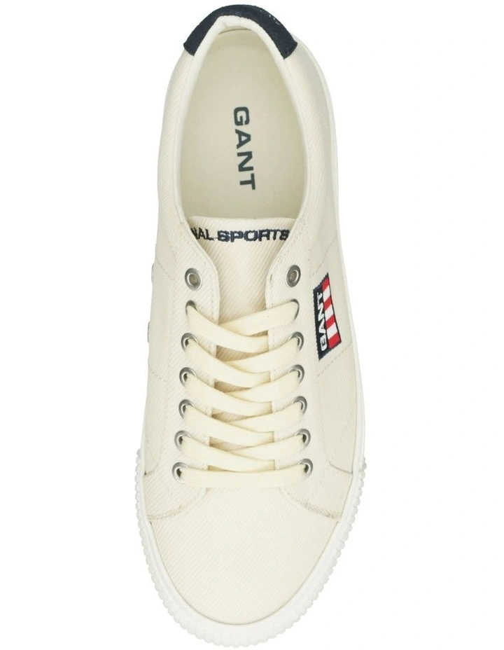 Gant Jaqco Twill Sneaker In Cream 2 Gant Jaqco Twill Sneaker In Cream - Image 2