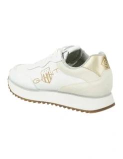 Gant Bevinda Leather Sneaker In White -Dune London Shoes Shop 957206350 4 720x928