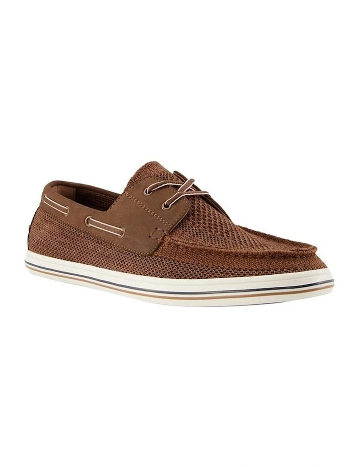 Dune London Burnner Boat Shoe In Tan 2 Dune London Burnner Boat Shoe In Tan - Image 2