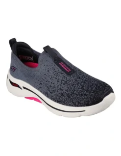 Skechers Go Walk Arch Fit In Black/Pink