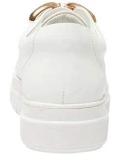 Banjo Sneakers In White/Gold Leather 11 Banjo Sneakers In White/Gold Leather -Dune London Shoes Shop 962598790 5 720x928