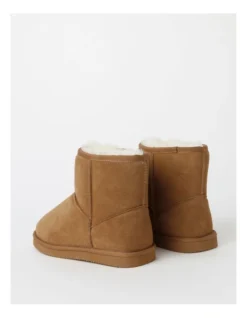 SOHO Aleah Slipper In Chestnut Sheepskin -Dune London Shoes Shop 966135790 4 720x928