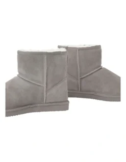 SOHO Aleah Slipper In Grey Sheepskin -Dune London Shoes Shop 966135880 4 2 720x928