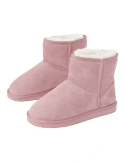 SOHO Aleah Slipper In Pink Sheepskin -Dune London Shoes Shop 966135970 3 2 720x928