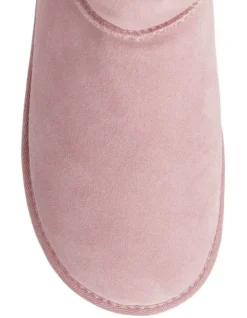 SOHO Aleah Slipper In Pink Sheepskin -Dune London Shoes Shop 966135970 6 1 720x928