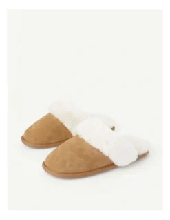 SOHO Felix Slipper In Chestnut Sheepskin In Brown -Dune London Shoes Shop 966136060 3 1 720x928