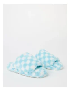 SOHO Checkerboard Slipper In Blue -Dune London Shoes Shop 966136600 3 1 720x928