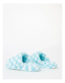 SOHO Checkerboard Slipper In Blue -Dune London Shoes Shop 966136600 4 1 720x928