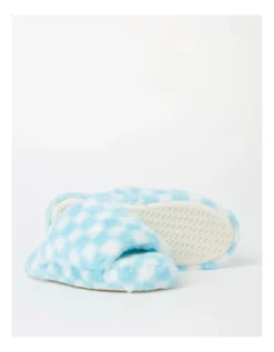 SOHO Checkerboard Slipper In Blue -Dune London Shoes Shop 966136600 5 1 720x928