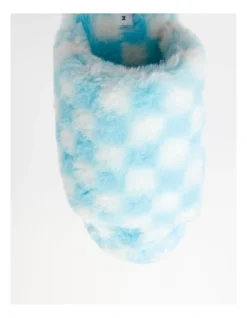 SOHO Checkerboard Slipper In Blue -Dune London Shoes Shop 966136600 7 720x928