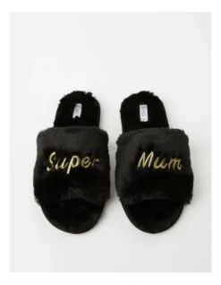 SOHO Super Mum Slipper In Black