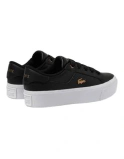 Lacoste Ziane Platform Leather Sneaker In Black -Dune London Shoes Shop 973933840 3 720x928