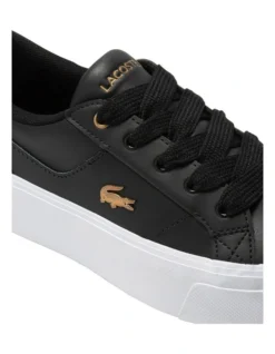 Lacoste Ziane Platform Leather Sneaker In Black -Dune London Shoes Shop 973933840 6 720x928