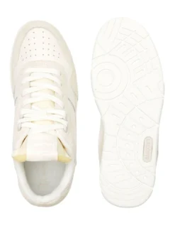 Lacoste T-Clip Leather Sneakers In Off White -Dune London Shoes Shop 973934290 4 720x928