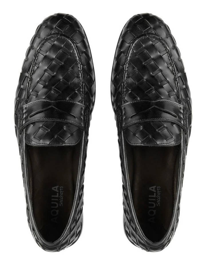 Giovanni Leather Loafers In Black 3 Giovanni Leather Loafers In Black - Image 3