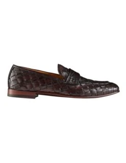 Giovanni Leather Loafers In Brown