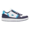 Lacoste T-Clip Leather Sneaker In White/Navy