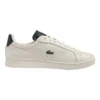 Lacoste Carnaby Pro Luxe Sneakers In White/Navy