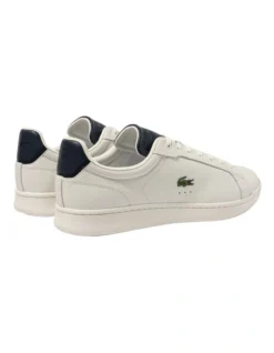 Lacoste Carnaby Pro Luxe Sneakers In White/Navy -Dune London Shoes Shop 974582110 3 720x928