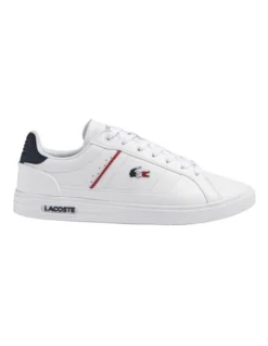 Lacoste Europa Pro Tri Sneakers In White/Navy