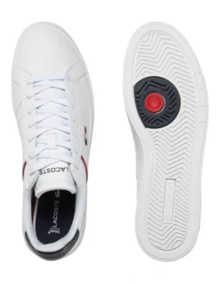 Lacoste Europa Pro Tri Sneakers In White/Navy -Dune London Shoes Shop 974582380 4 720x928