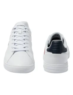 Lacoste Europa Pro Tri Sneakers In White/Navy -Dune London Shoes Shop 974582380 5 720x928