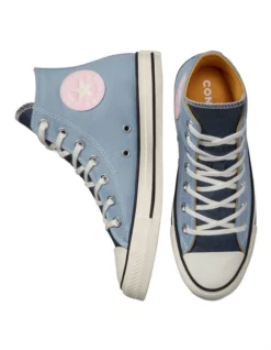 Converse Chuck Taylor All Star Demin Hi Top In Blue -Dune London Shoes Shop 974664190 5 720x928