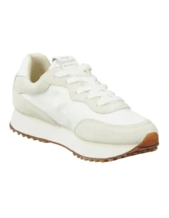 Gant Bevinda Leather Sneaker In White -Dune London Shoes Shop 975232630 4 720x928