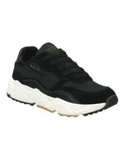 Gant Nicerwill Leather Sneaker In Black -Dune London Shoes Shop 975233080 4 720x928