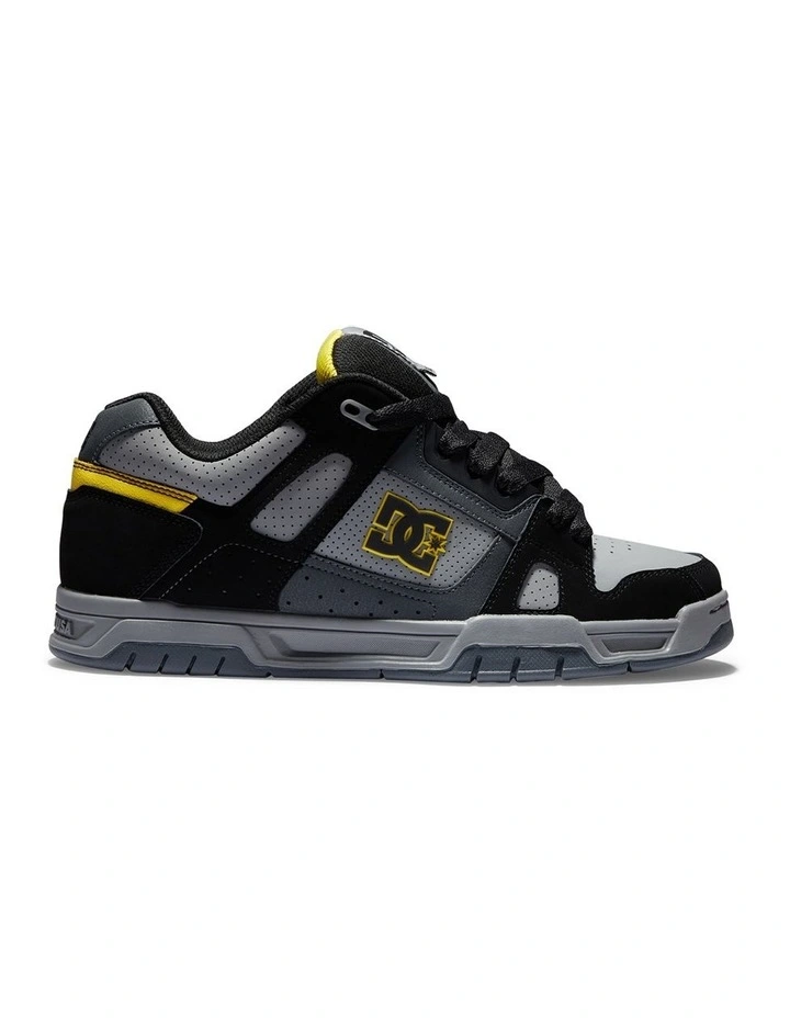 DC Stag Sneaker In Grey/Black 1 DC Stag Sneaker In Grey/Black