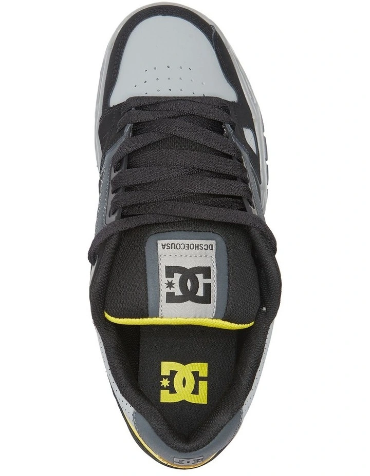 DC Stag Sneaker In Grey/Black 3 DC Stag Sneaker In Grey/Black - Image 3