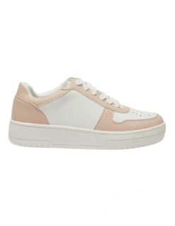 Fraser Smooth Sneakers In White/Blush