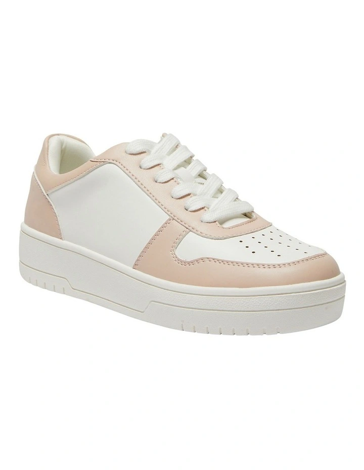 Fraser Smooth Sneakers In White/Blush 2 Fraser Smooth Sneakers In White/Blush - Image 2