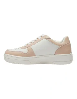 Fraser Smooth Sneakers In White/Blush 9 Fraser Smooth Sneakers In White/Blush -Dune London Shoes Shop 977444200 3 720x928