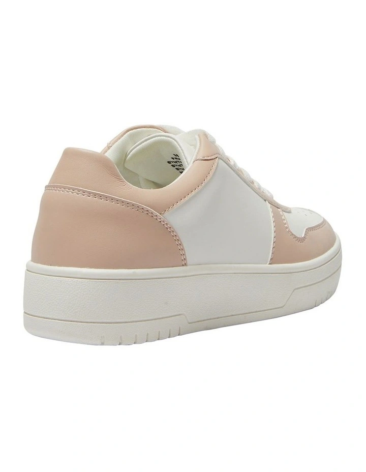 Fraser Smooth Sneakers In White/Blush 4 Fraser Smooth Sneakers In White/Blush - Image 4
