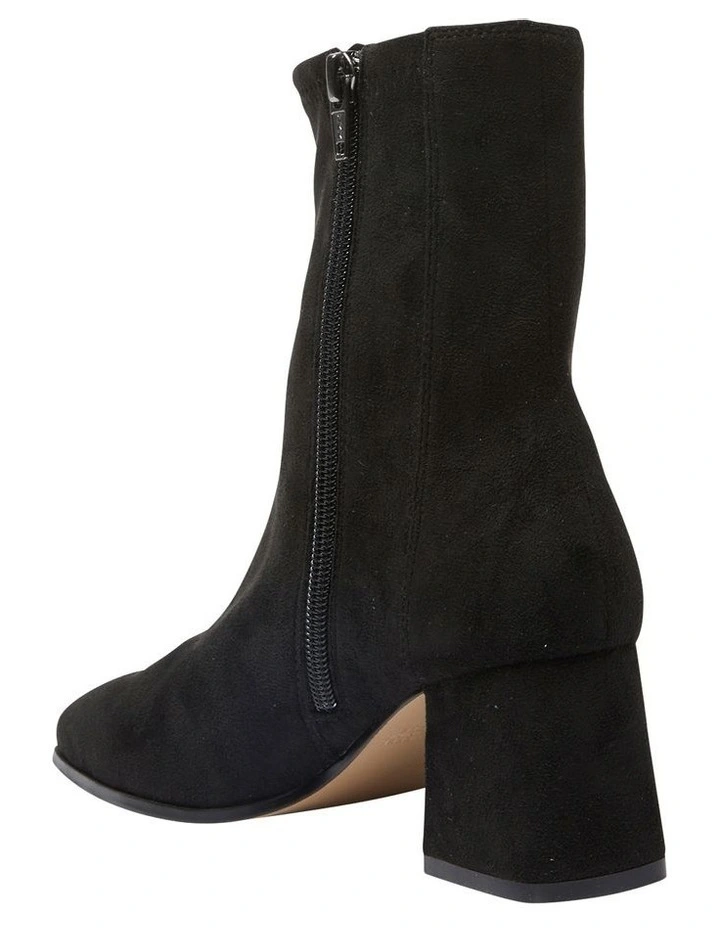Suede Hampton Boots In Black Stretch 6 Suede Hampton Boots In Black Stretch - Image 6
