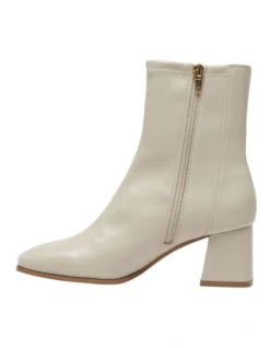 Hampton Heeled Boots In Nude Stretch -Dune London Shoes Shop 979031260 3 720x928