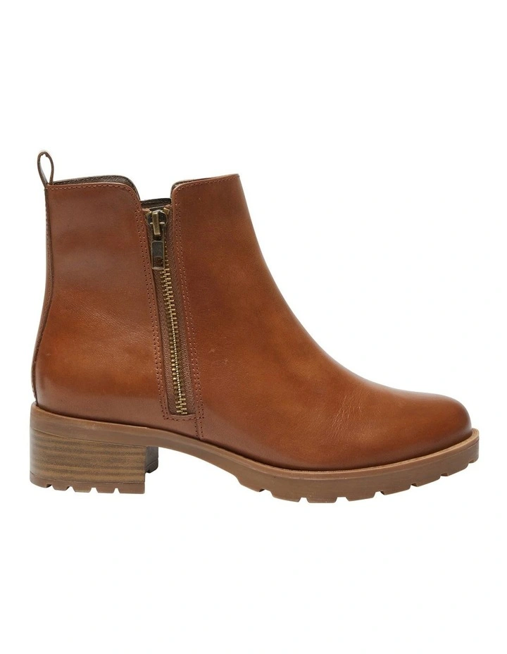 Indigo Leather Boots In Mid Brown 1 Indigo Leather Boots In Mid Brown