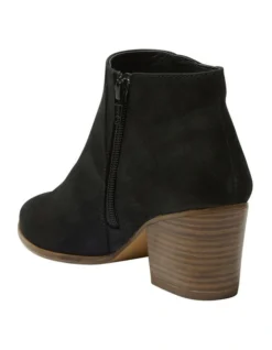 Quarry Leather Boots In Black Nubuck -Dune London Shoes Shop 979041520 6 720x928