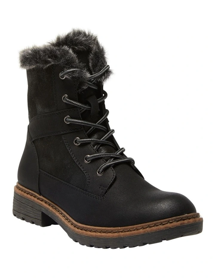 Bailey Boots In Black Micro 2 Bailey Boots In Black Micro - Image 2