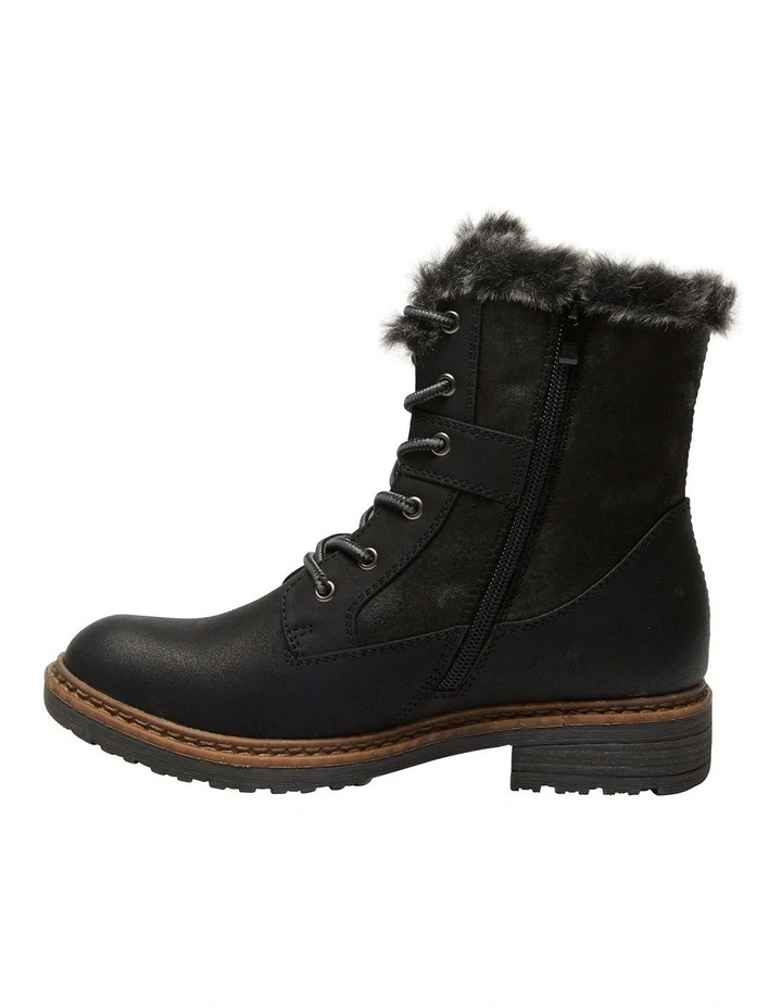Bailey Boots In Black Micro 3 Bailey Boots In Black Micro - Image 3