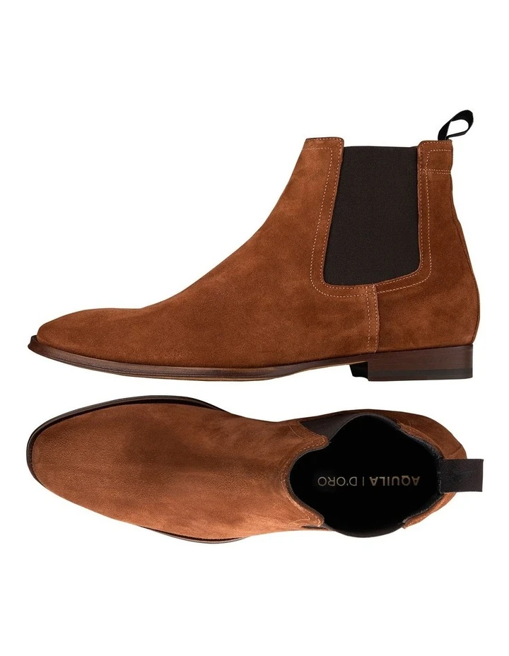 Osbourne 2.0 Suede Chelsea Boots In Whiskey 2 Osbourne 2.0 Suede Chelsea Boots In Whiskey - Image 2