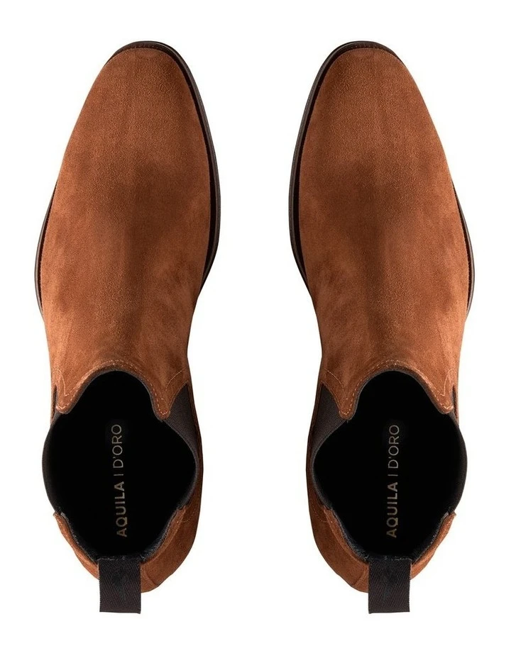 Osbourne 2.0 Suede Chelsea Boots In Whiskey 3 Osbourne 2.0 Suede Chelsea Boots In Whiskey - Image 3