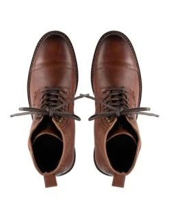 Mack Leather Military Boots In Brown -Dune London Shoes Shop 979408000 3 720x928