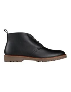 Perkins Leather Chukka Boots In Black