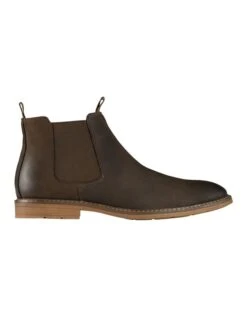 Miller Nubuck Chelsea Boots In Brown